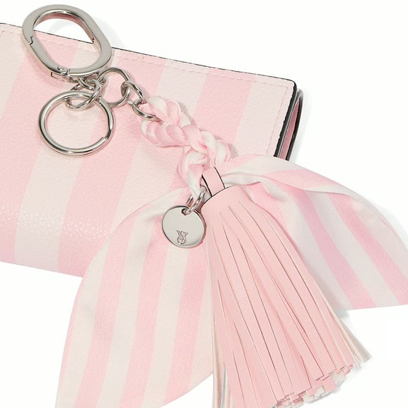 Victoria’s Secret Silk Tie Tassel Bag Charm Keychain - Picture 3 of 3